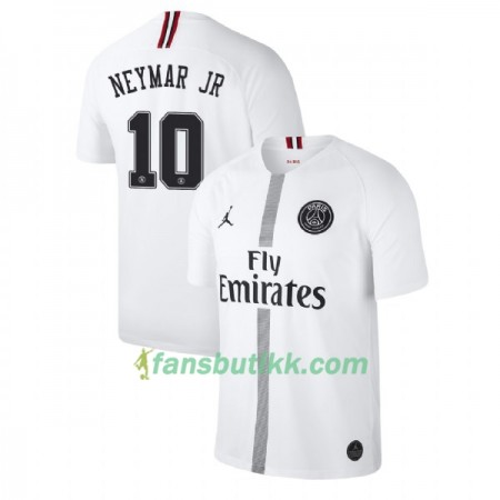 Fotballdrakt Paris Saint-Germain Neymar JR 10 Jodan Hvit Tredjetrøye 2018-2019 Kortermet